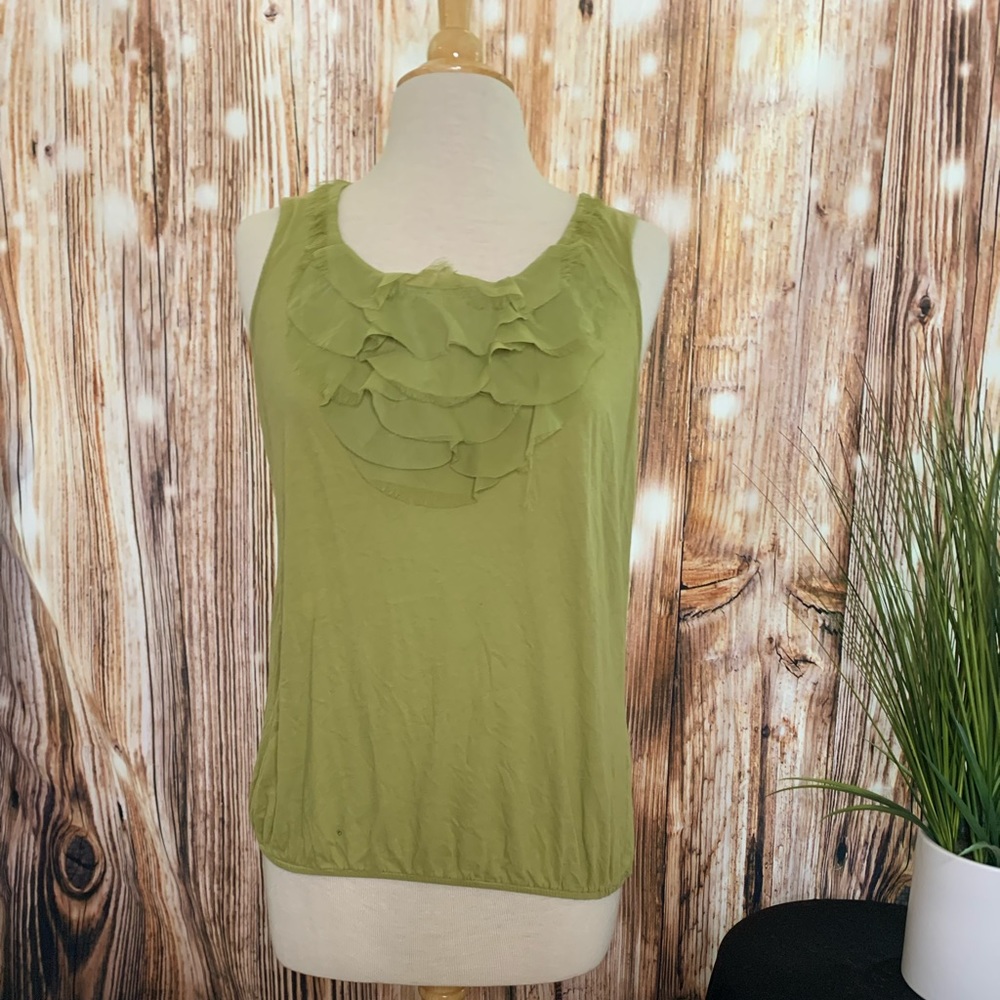 Large, green, tank top from Loft.